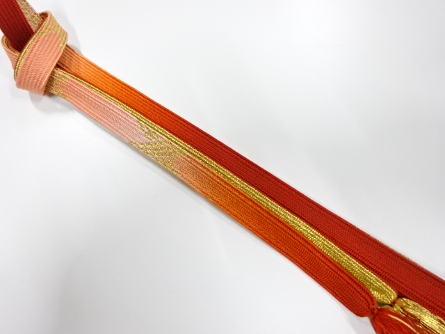 JAPANESE KIMONO / KORAI HAND-TIED OBIJIME
